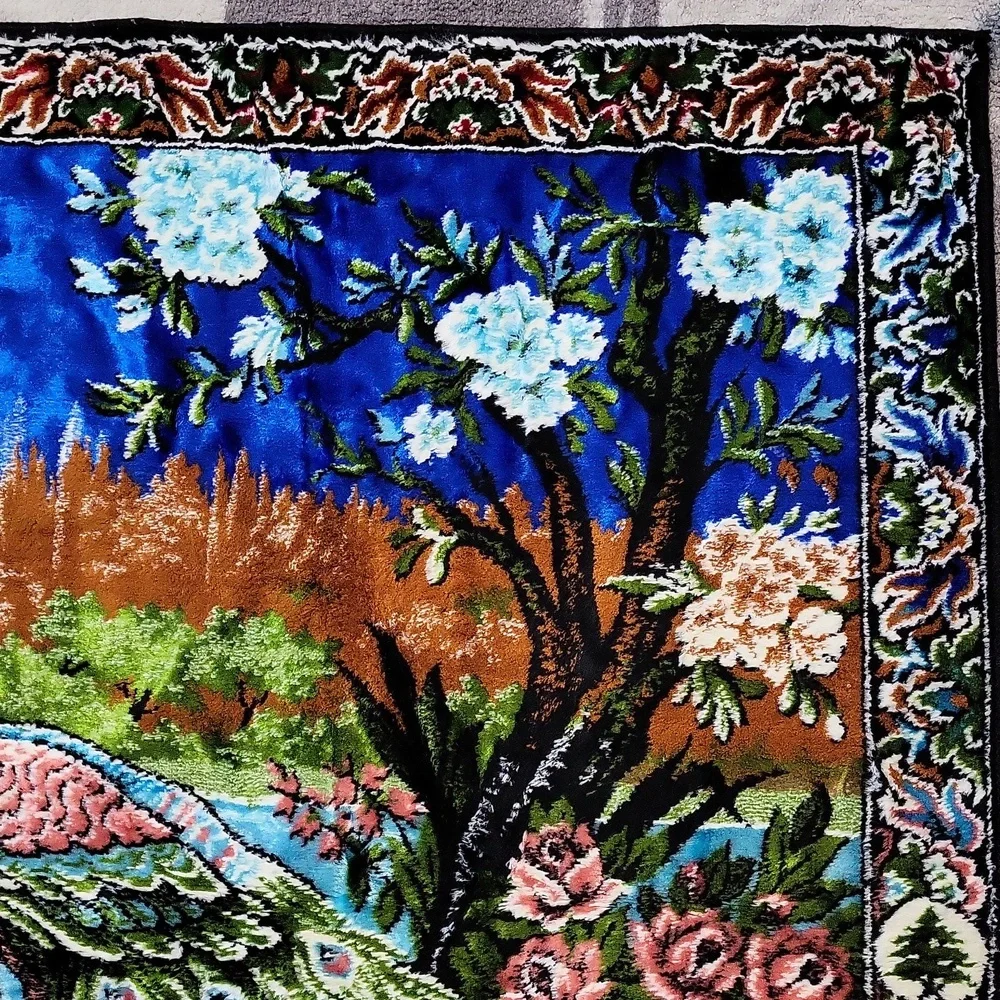 Vintage Peacock Vibrant Colors Tapestry, Lebanon